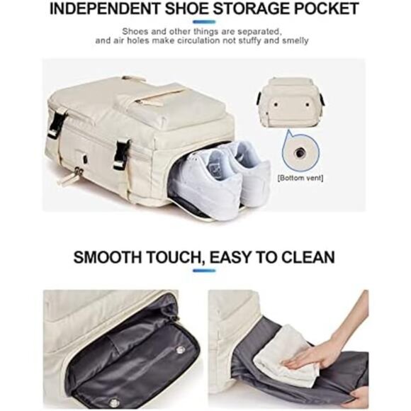 Large Travel Work Business Backpack Carry on flight Approved Laptop Backpack - Picture 5 of 7